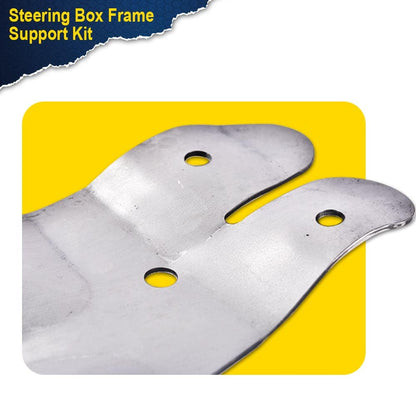 G-PLUS Frame Support Kit Compatible With 73-87 4WD Chevy/GMC C/K10/K15 /K25/K35,Steering Box Frame Support Bracket Repair 2 PCS