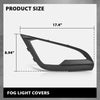 G-PLUS Pair Front Bumper Fog Light Lamp Cover Bezel, Compatible with Ford EcoSport 2018-2021, LH Driver & RH Passenger 2PCS, FO1038179, FO1039179