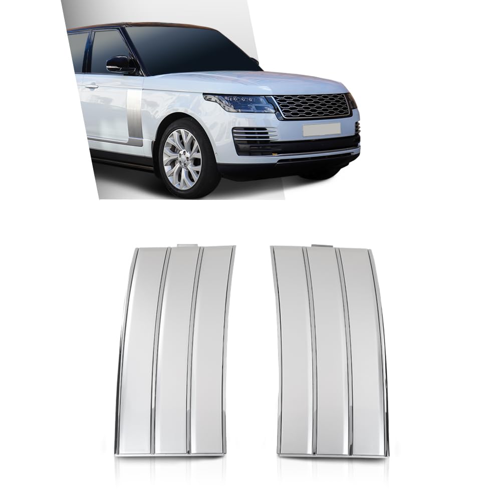 G-PLUS Door Side Fender Vent Molding Cover Trim LH&RH Compatible with Range Rover Vogue L405 2013-2022 Silver