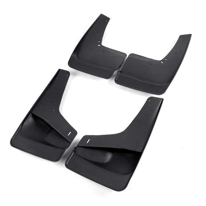 G-PLUS 4PCS Set Front Rear Molded Wheel Mudguard Compatible with 1999-2007 Silverado/Sierra 1500.2007-2014 Sierra 2500/3500 Mud Flaps Mud Guards Splash Kit