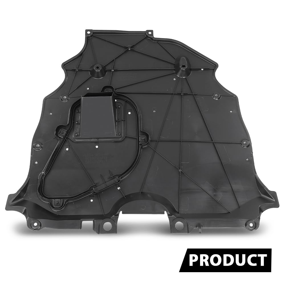 G-PLUS Front Center Undercar Shield Engine Splash Shield Compatible with Toyota RAV4 2019-2024 5110042010, TO1228295, 51100-42010, 51100 42010 Black
