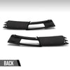 G-PLUS Fog Light Mesh Grille Pair Left and Right Compatible with Audi A6 C6 Avant 2008 2009 2010 2011 4F0807681P, 4F0807682P Black