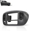 G-PLUS 1Set Center Dash Radio Surround Bezel Trim Panel Compatible with 2000-2003 Ford F150/2000-2002 Ford Expedition Grey Dashboard Cover