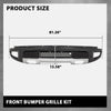 G-PLUS Front Bumper Grille Kit Compatible with Ford F150 SVT Raptor Crew Cab Pickup 4-Door 2011-2014 8PCS, AL3Z17757APTM AL3Z17E811A FO1042139, Black