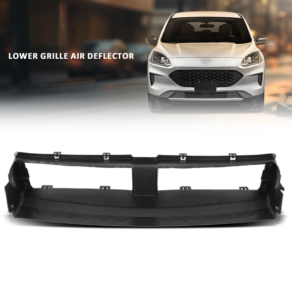 G-PLUS Lower Grille Air Dam Deflector Valance Apron, Compatible with Ford Escape 2020-2022, FO1218141, LJ6Z8327C, LJ6Z8327A