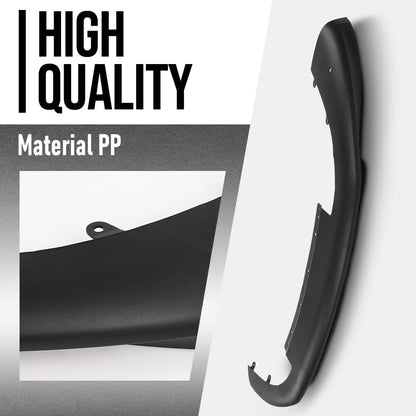 G-PLUS Air Dam Deflector Lower Valance Apron Front Compatible with Porsche Macan (submodel: Base, S) 2019 2020 2021 95B807061M1E0, PO1093109 Black