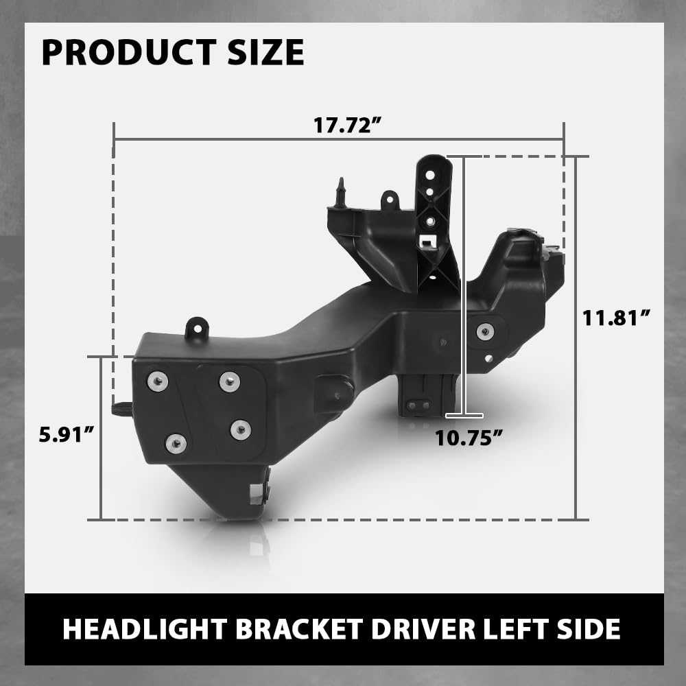 G-PLUS Headlight Headlamp Bracket Driver Side Compatible with Jeep Grand Cherokee 2011-2013 5156135AA, CH2508106