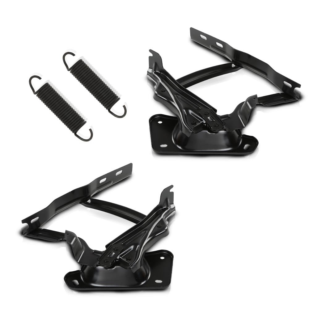 G-PLUS Hood Hinge & Sping Set Fit Chevy GMC Truck 1973-1980 Suburban Blazer Jimmy Left & Right Black