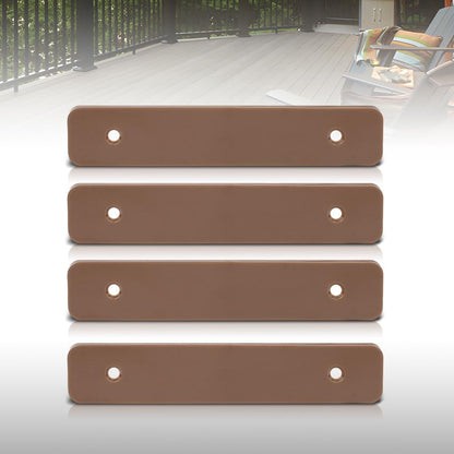 G-PLUS Composite Decking Boards End Cap 5.5”Fit TREX Composite Decking Boards End Cap 5.5" 4 pcs in One Package Plastic Brown
