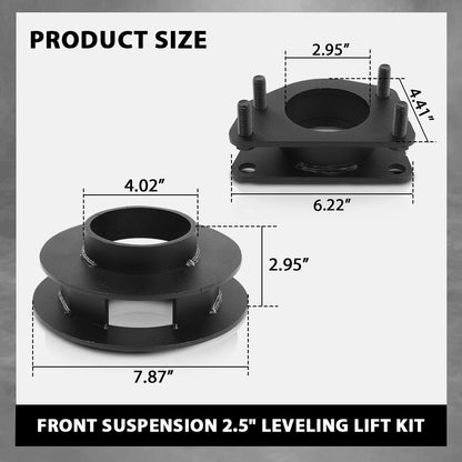 G-PLUS Front 2.5" & Rear Spacer 2.0" Leveling Lift Kit Compatible with Jeep Liberty KJ 2002-2007