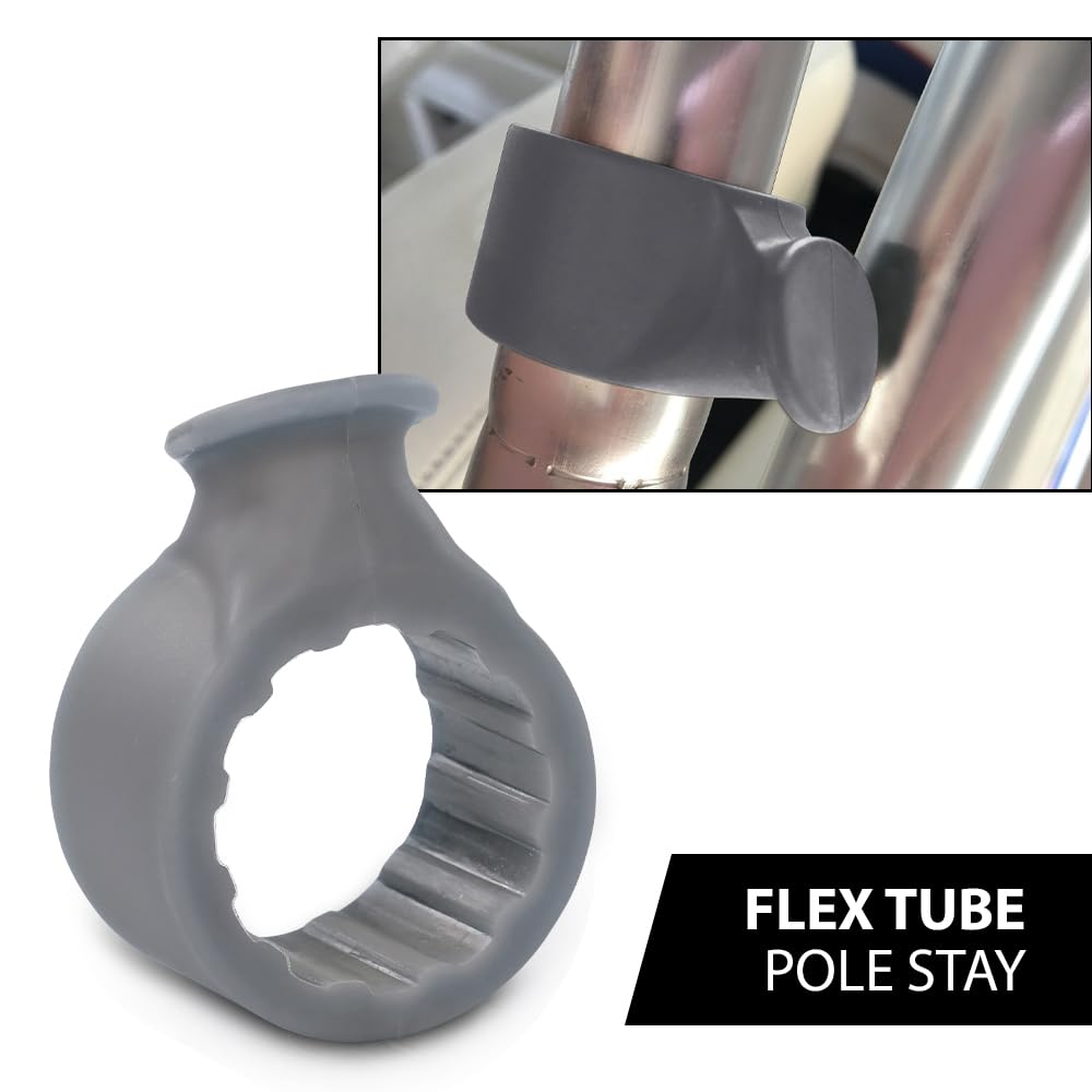 G-PLUS Top Round Pole Plastic Rod Holder Fit for Tracker / Tahoe Boats Years 2013 and Up Hardware 1-1/16" Flex Tube Pole Stay