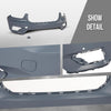 G-PLUS Front Bumper Cover Fascia Compatible with Volvo XC40 2019-2022 Fit Models without Headlight Washer, with Parking Aid Sensor and Parallel Park Assist 36010672, 397909540 Blue