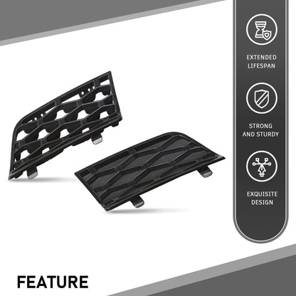 G-PLUS Pair Front Bumper Air Inlet Grill Cover, Compatible with Range Rover L322 4.4L V8 (non-Supercharged) 2006-2009, Not Fit Range Rover Sport models DXB500340PUY, DXB500350PUY