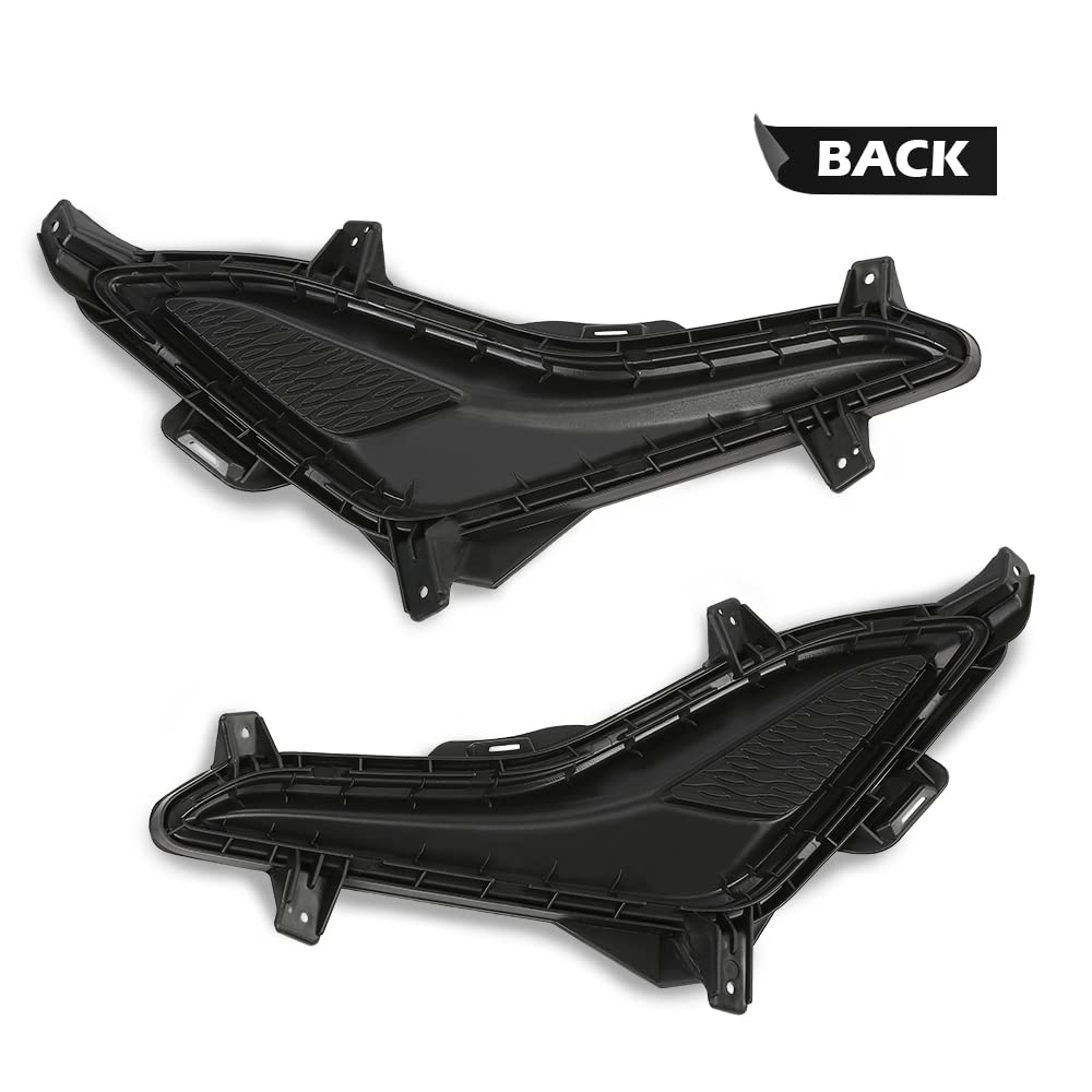 G-PLUS Front Fog Light Cover Compatible with 2016 Elantra Value Edition 2014-2016 Elantra GL GLS L Limited SE Sport Left Driver Right Passenger Side 865633X700 HY1038124 865643X700 HY1039124
