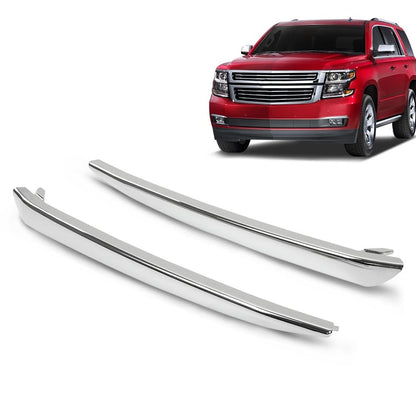 G-PLUS Front Lower Bumper Trim Molding Chrome Compatible with Chevy Tahoe (submodel: LS, LT, PPV, SSV) / Suburban (submodel: LS, LT) 2015-2020 Set of 2 Driver & Passenger Side 22936485, 22936484