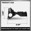 G-PLUS Front Left & Right Side Bumper Bracket Set Compatible with Toyota Corolla CE/LE/S 2003-2008 5211502061 Black
