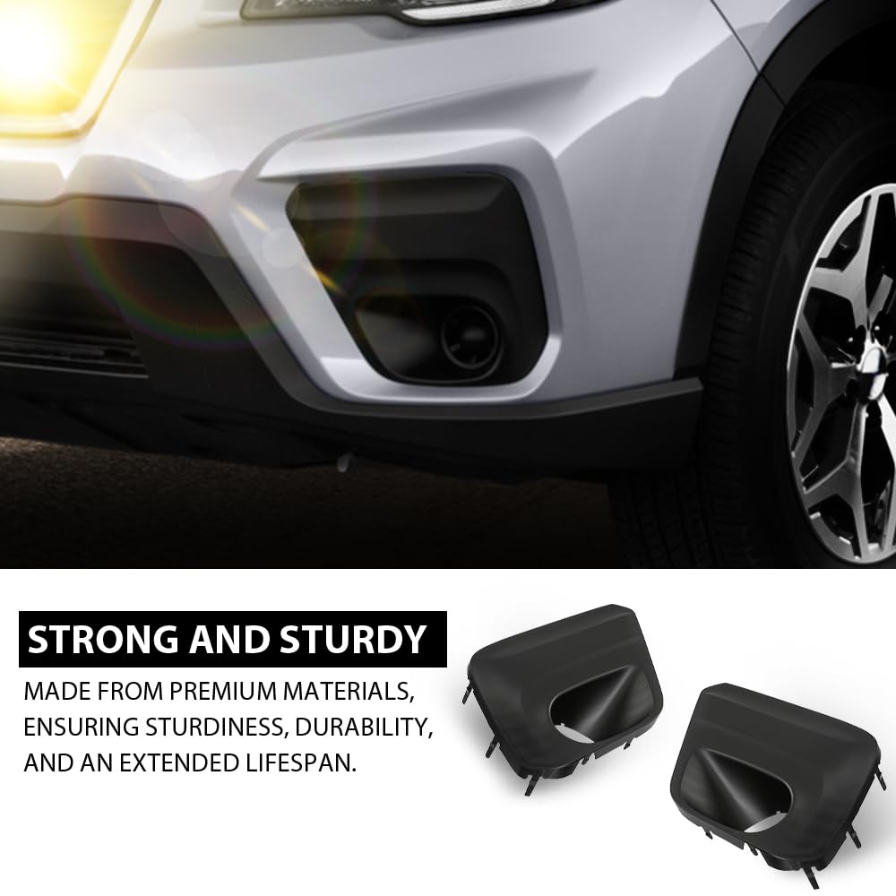 G-PLUS Front Fog Light Cover Bezel Trims, Compatible with Subaru Forester 2019-2021, LH Driver & RH Passenger Side 2PCS, 57731SJ050, 57731SJ040