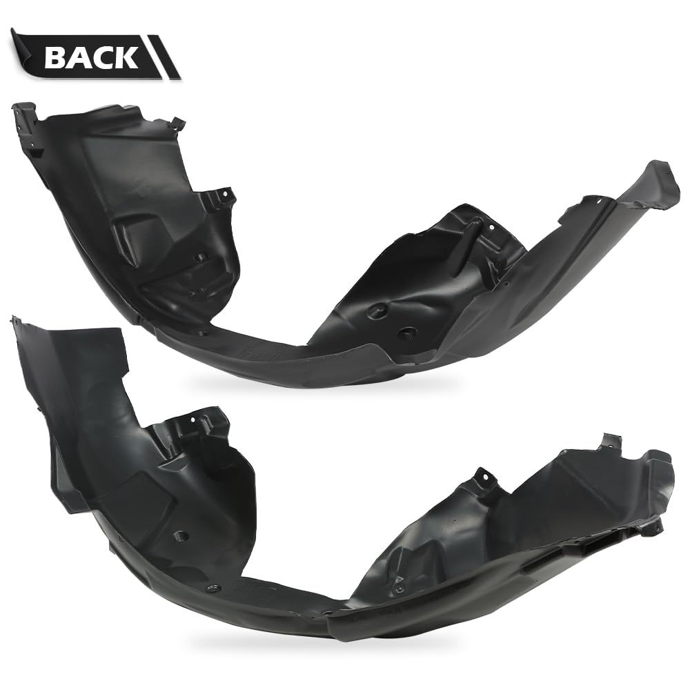 G-PLUS Fender Liner Front Driver & Passenger Side Compatible with Ford Mustang 2015-2017 FO1249165 FO1248165 FR3Z16102A FR3Z16103A