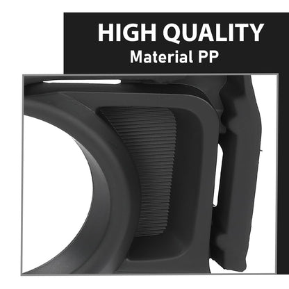 G-PLUS Pair Front Fog Light Bezel, Compatible with Toyota Highlander 2014 2015 2016, Bumper Cover Trims, Left Driver & Right Passenger Side 2PCS, TO1039178, TO1038178