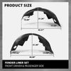 G-PLUS Front Inner Fender Liner 2pcs, Fit BMW 745i 745Li 2002-2005,Fit 750i 750Li 2006-2008, 760i 2004-2006,760Li 2003-2008, LH Driver & RH Right Side, 51718223375, 51718223376, BM1250107, BM1251107