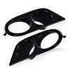 G-PLUS Front Bumper Fog Light Frames Compatible With BMW 3 Series E46, Bumper Fog Lamp Cover Pair LH & RH (Bright Black) Fog Lamp Accessories