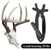 G-PLUS Black 5PCS Wall Hanger Hook European Antler Style Wall Mount Bracket for Hanging Mounting Elk Deer Antelope Living Room Bedroom Home Decor