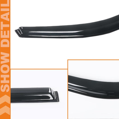 G-PLUS Out-Channel Rain Guards Shields Vent Deflector Shade Wind Compatible with Dodge Ram 2500 3500 Crew/Mega Cab Only 2010-2025 4PCS Smoky