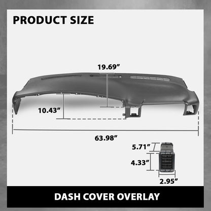 G-PLUS Upper Dash Dashboard Cover Dark Gray