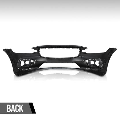 G-PLUS Front Bumper Cover Fascia Compatible with Volvo S60 V60 2019-2021 Fit Models without Headlight Washer and Parallel Park Assist 397964230, 36011940