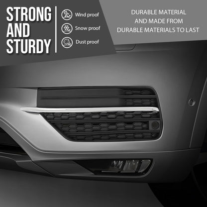 G-PLUS Left Driver Side Front Bumper Fog Light Lamp Grille Compatible with Volvo XC90 2016 2017 2018 2019 313830440, VO1038108 Chrome Black