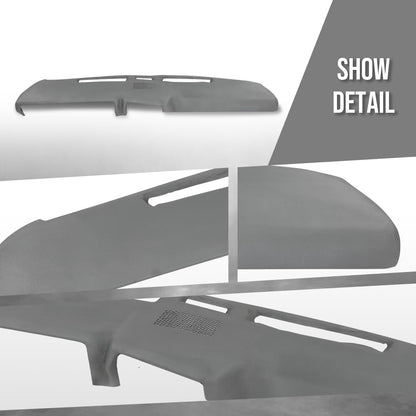 G-PLUS Dashboard Dash Cover Compatible with Ford F100 F150 F250 F350 Bronco 1980 1981 1982 1983 1984 1985 1986, Light Gray