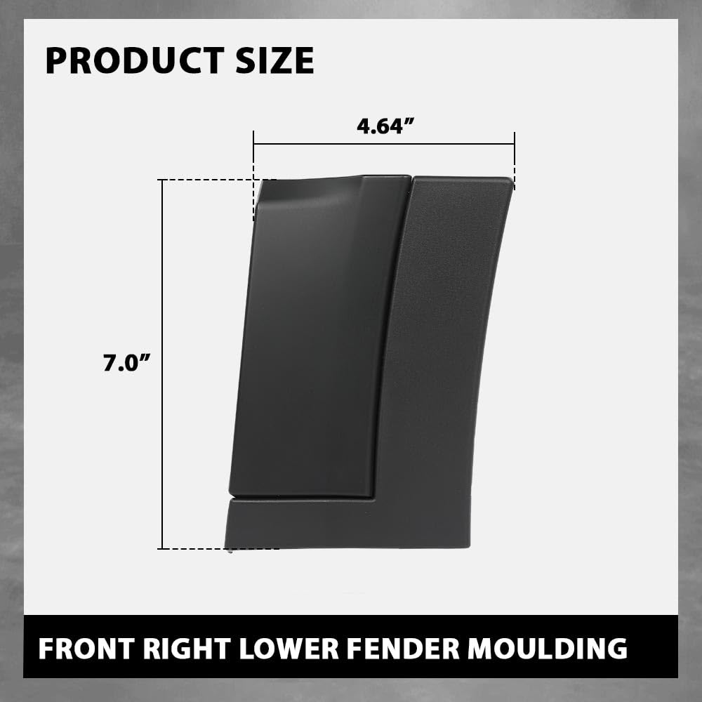 G-PLUS Fender Lower Molding Cover Right Compatible with Range Rover Evoque 2012-2018