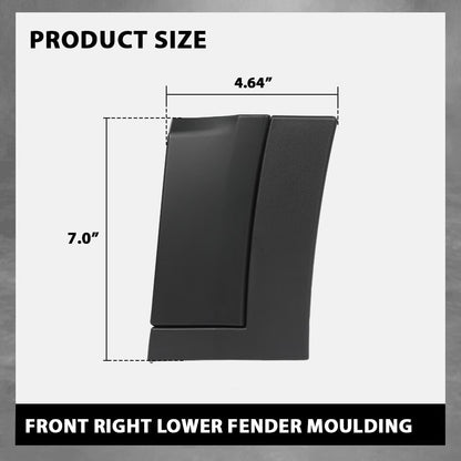 G-PLUS Fender Lower Molding Cover Right Compatible with Range Rover Evoque 2012-2018