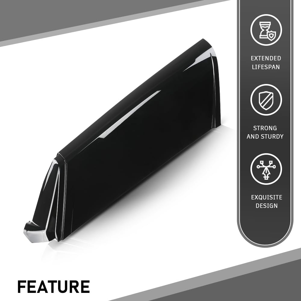 G-PLUS Rear Outside D Pillar Finish Molding Trim Compatible with Range Rover L405 2013-2021 2pcs Glossy Black
