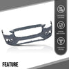 G-PLUS Front Bumper Cover Fascia Compatible with Volvo S60 V60 2019-2021 Fit Models without Headlight Washer and Parallel Park Assist 397964230, 36011940
