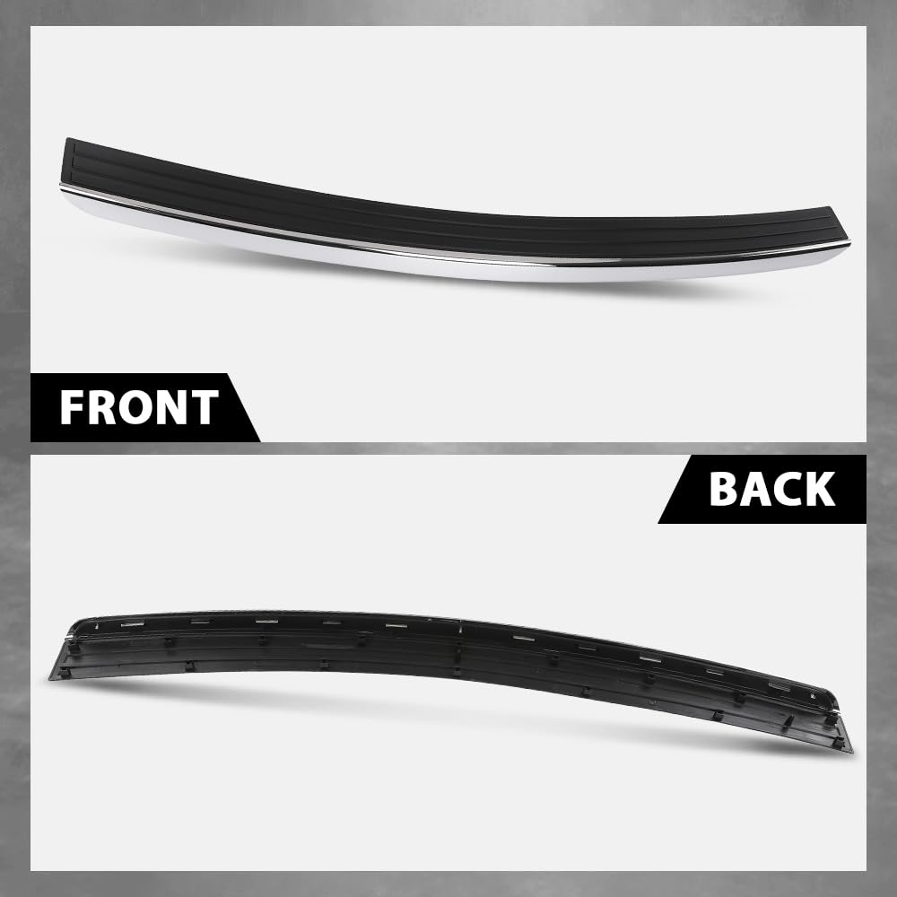 G-PLUS Rear Bumper Face Bar Trim Molding Step Pad Compatible with Jeep Compass 2011-2017,Compatible with Jeep Patriot 2011-2017,Fit for Model With Chrome Trim, Without Black Spear 68091514AA