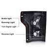 G-PLUS Rear Tail Lights Compatible with Ford F150 2015 2016 2017 Taillamps Brakelights w/bulb Luces Traseras Smoke lens FO2800239C FO2801239C Left and Right Side Rear Brake Lamps Assembly