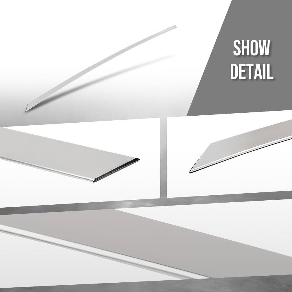 G-PLUS Rear Right Door Frame Chrome Molding Trim Compatible with Kia Optima 2011-2015 838602T000, 83860-2T000 Silver