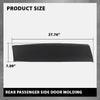 G-PLUS Rear Door Molding Rear Passenger Side Compatible with Jeep Cherokee 2014-2022 Black CH1505110, 6VX68RXFAC