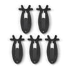 G-PLUS 5 Pack of Wall Hanger Hook European Antler Style Wall Mount Bracket for Hanging Mounting Deer, Antler S, Whitetail Deer, Mule Deer and Many Other Animals Living Room Bedroom Home Decor Black