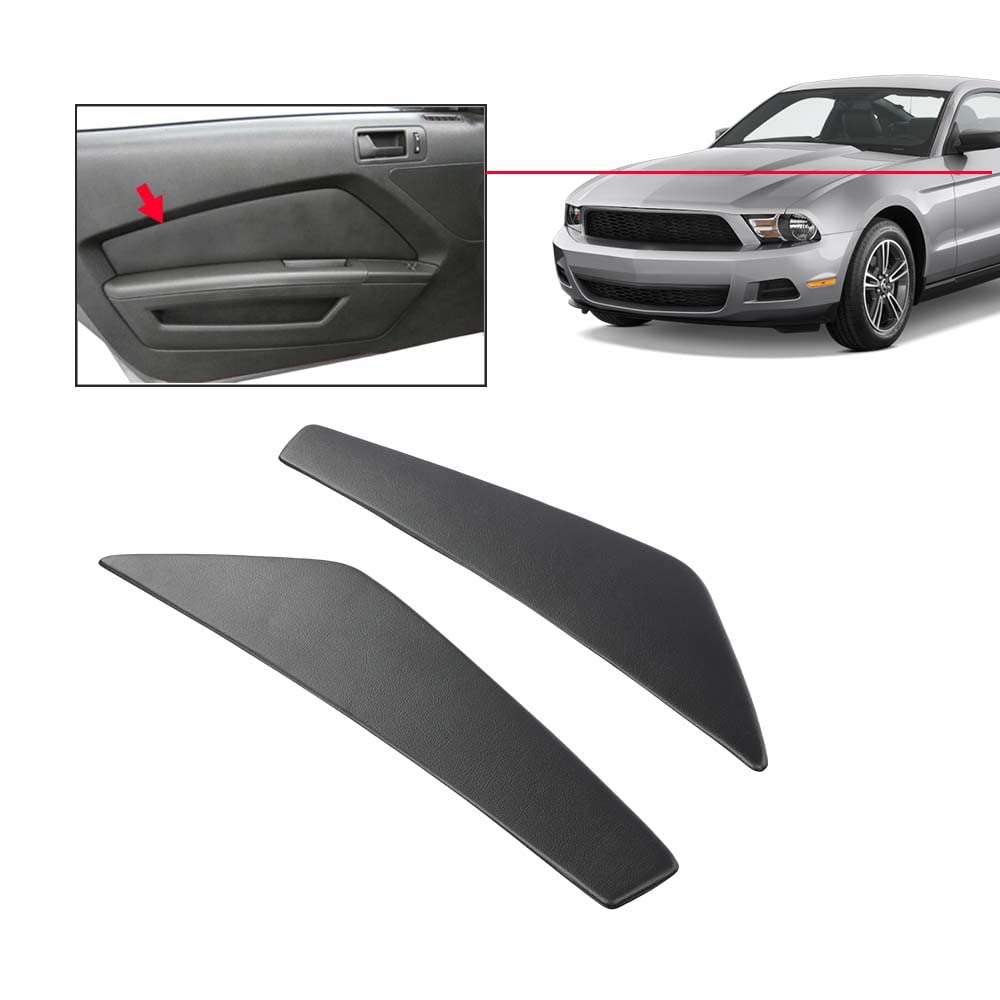 G-PLUS Door Panel Insert Compatible with 2010-2014 Ford Mustang Door Panel Smooth Black Left & Right Side 12-15LL-BLK