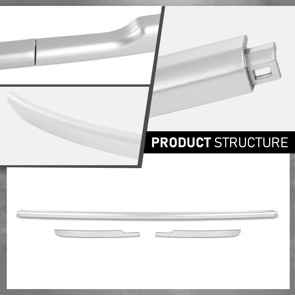 G-PLUS Front Bumper Lower Insert Trim Molding Silver Compatible with Land Rover Range Rover 2013-2017 LR038735