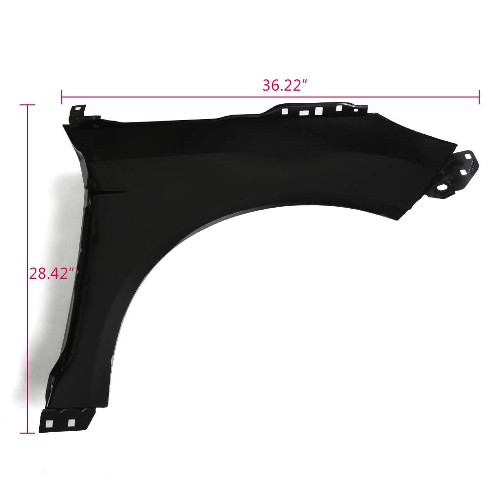 Compatible For Ford Focus 2012 2013 2014 2015 2016 2017 2018 Front Driver Left Side Fender Quarter Panel Steel Primed FO1240287 BM5Z16006A