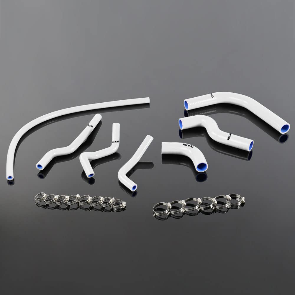 G-PLUS Silicone Radiator Heater Hose Compatible With 1986-1995 Suzuki Samurai White