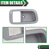 G-PLUS Door Handle Trim Set Compatible with 2000-2006 Toyota Tundra,Interior Door Handle Bezel 2Pc (Light Grey)