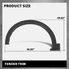 G-PLUS Front Pair Fender Flares Wheel Trim Opening Molding, Compatible with Ford Explorer 2020-2024/ Police Interceptor Utility Base 2020-2023, Left & Right 2PCS, LB5Z16038AC, LB5Z16038AA