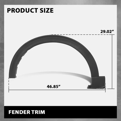 G-PLUS 2PCS Front Pair Fender Flares Compatible with Ford Explorer 2020-2024 / Police Interceptor Utility Base 2020-2023, Left & Right Wheel Trim Opening Molding, LB5Z16038AC, LB5Z16038AA