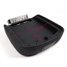 G-PLUS Front Center Console Armrest Lid for Silverado Sierra 2007-2014 Black Front View