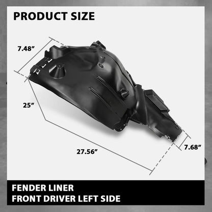 G-PLUS Fender Liners Front Driver Left Side Compatible with Benz C300 C350e C400 C43 C450 C63 AMG 4Matic Coupe Convertible Sedan Base 2015-2017 2056912900, MB1248192