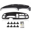 G-PLUS Dashboard & Board Panel Compatible with 1998-2002 Dodge Ram Pickup 1500 2500 3500 Black Instrument Panel Dash Bezel + Gray Dash Board Cover 5GK51DX9AA, 5EU11DX9AB, 998-15163